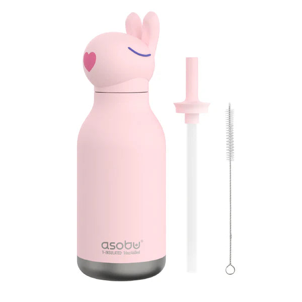 Asobu Besties - Vacuum Sealed 460ml Insulated Water Bottle - Bunny
