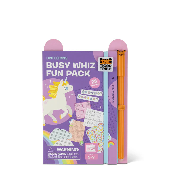Tiger Tribe Busy Whiz Fun Activity Pack - Unicorns (5 - 9yrs)