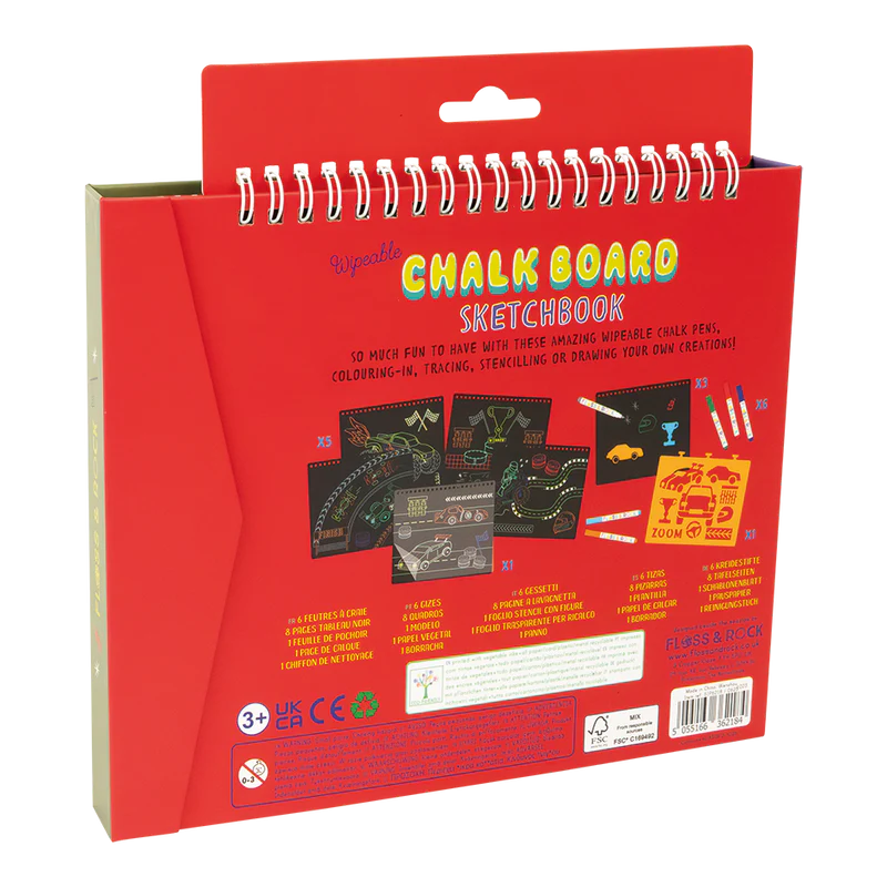 Floss & Rock: Chalkboard Sketch Book - Cars - 3yrs+