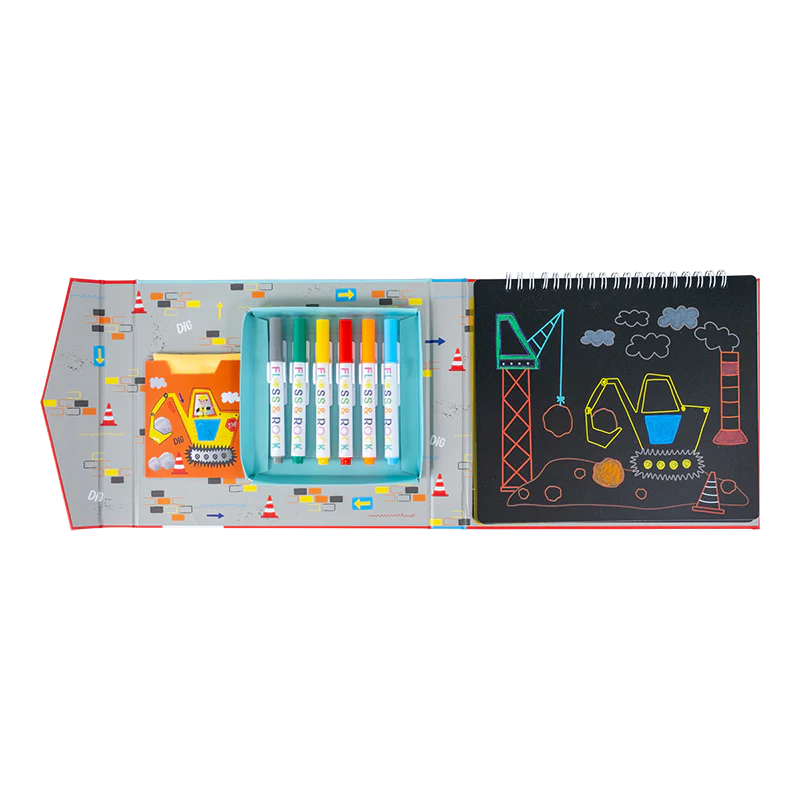 Floss & Rock: Chalk Board Sketchbook - Construction - 3yrs+