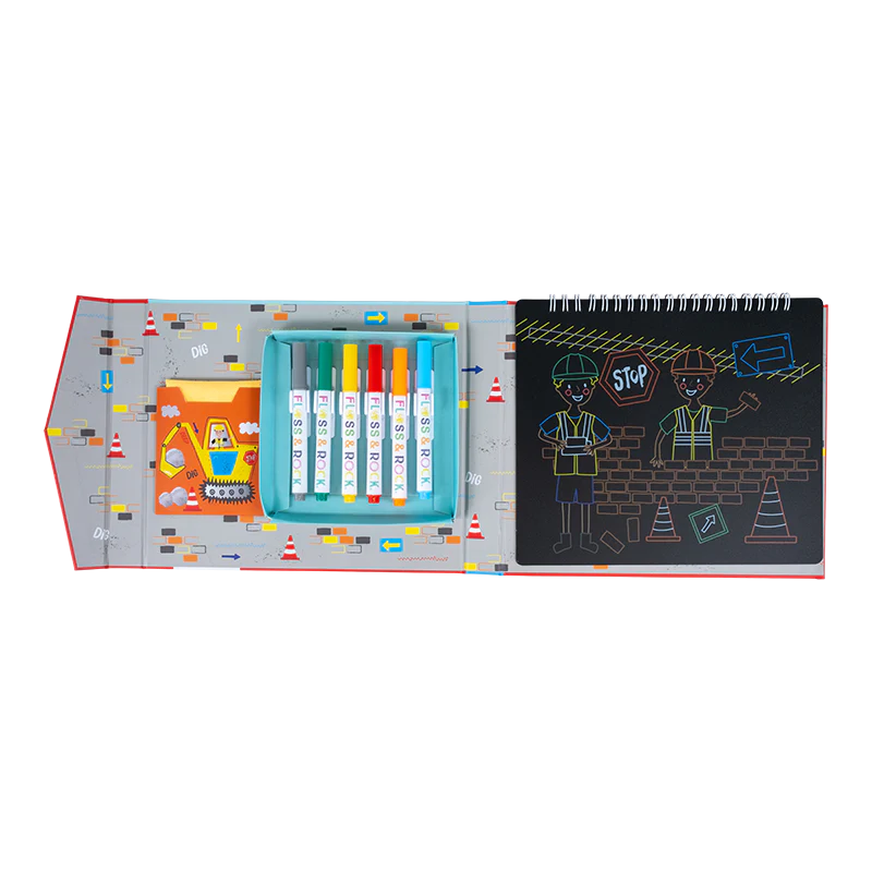 Floss & Rock: Chalk Board Sketchbook - Construction - 3yrs+