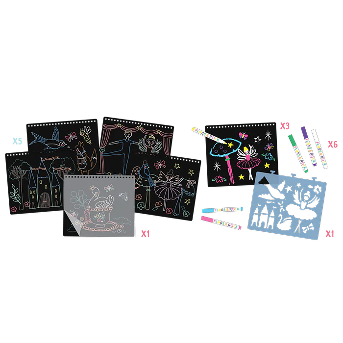 Floss & Rock: Chalk Board Sketchbook - Enchanted - 3yrs+