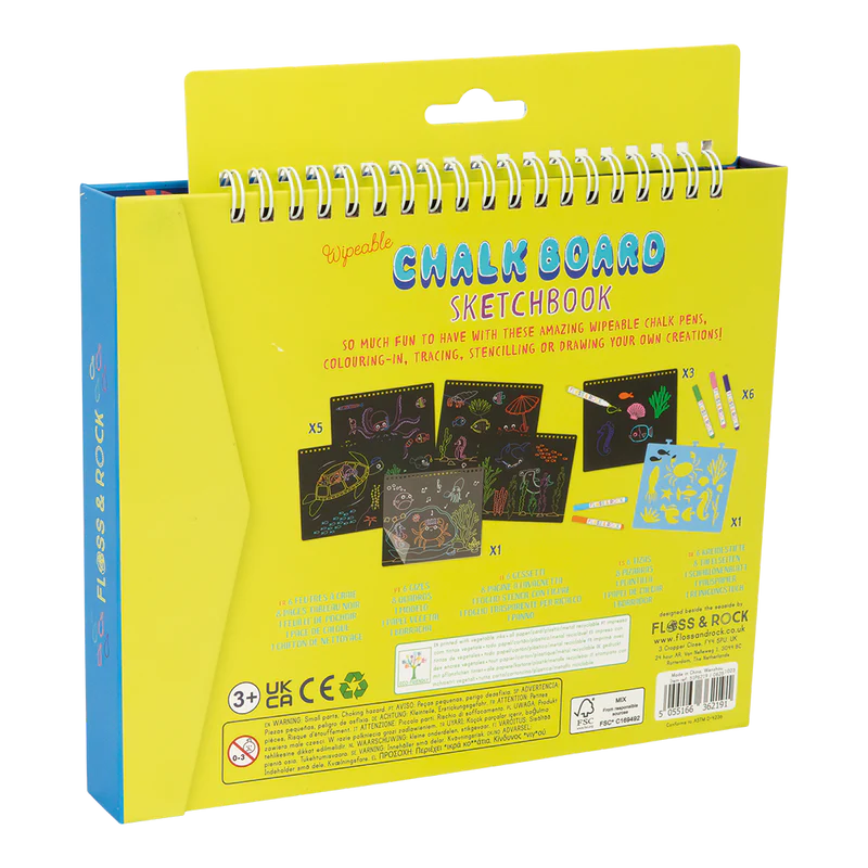 Floss & Rock: Chalkboard Sketch Book - Ocean - 3yrs+
