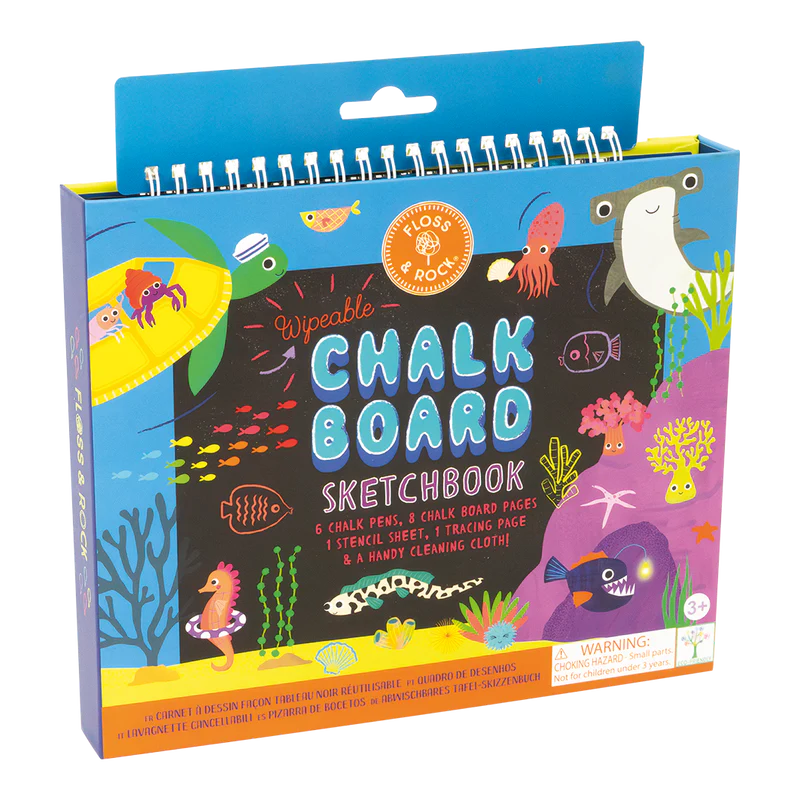 Floss & Rock: Chalkboard Sketch Book - Ocean - 3yrs+