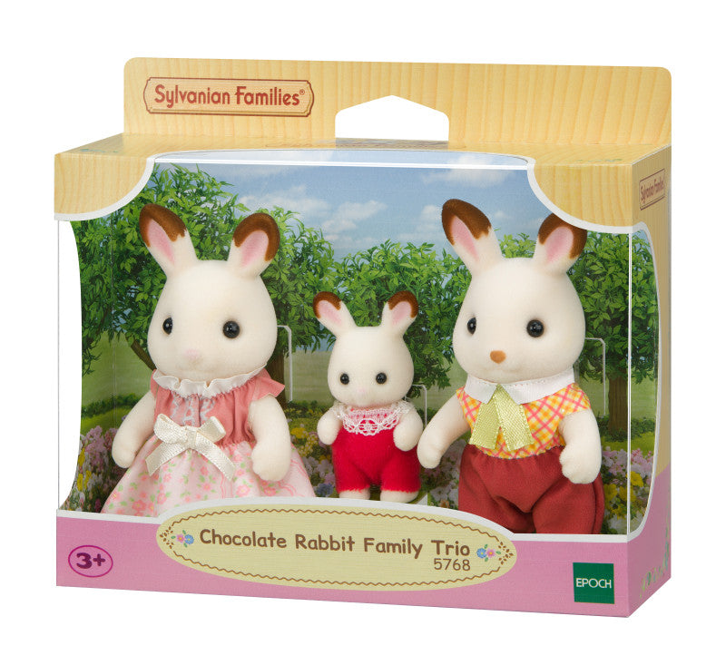 Sylvanian Families: Chocolate Rabbit Family Trio