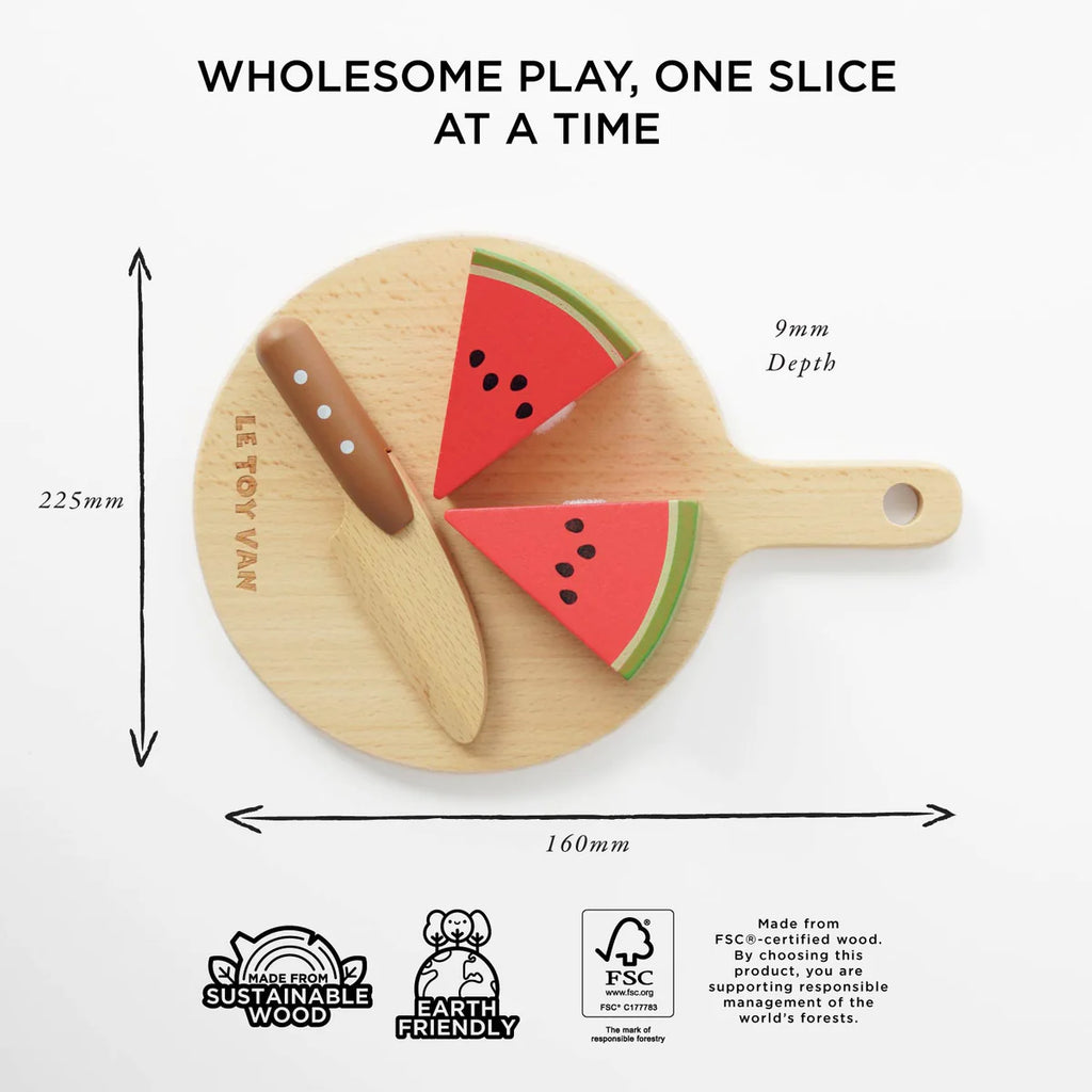 Le Toy Van - Wooden Chopping Board & Sliceable Play Food Set