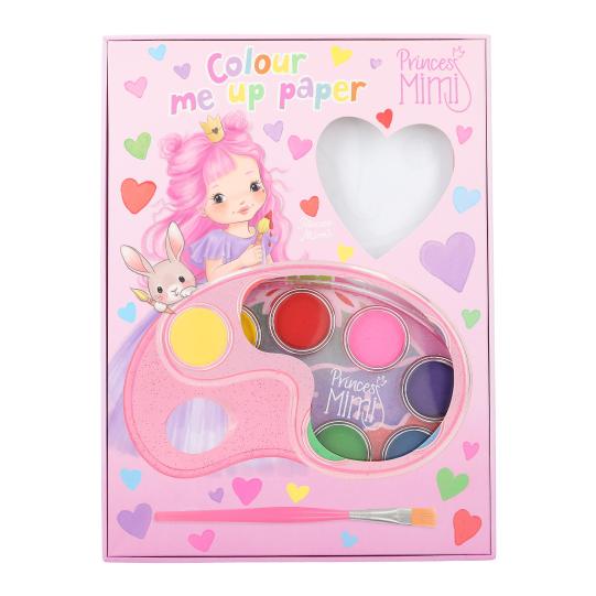 Top Model Princess Mimi Colour Me Up Paper set with Paint Palette & Br ...