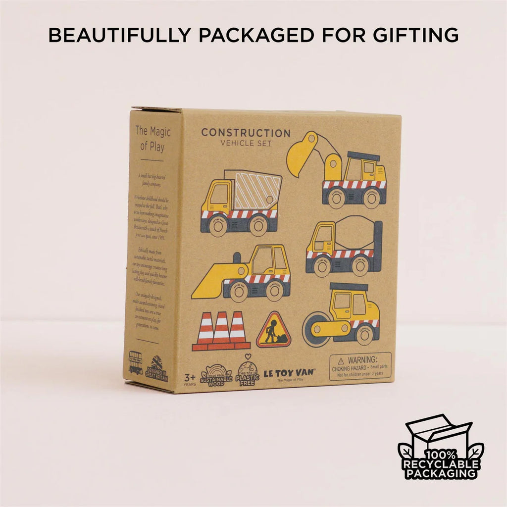 Le Toy Van - Wooden Construction Vehicles set