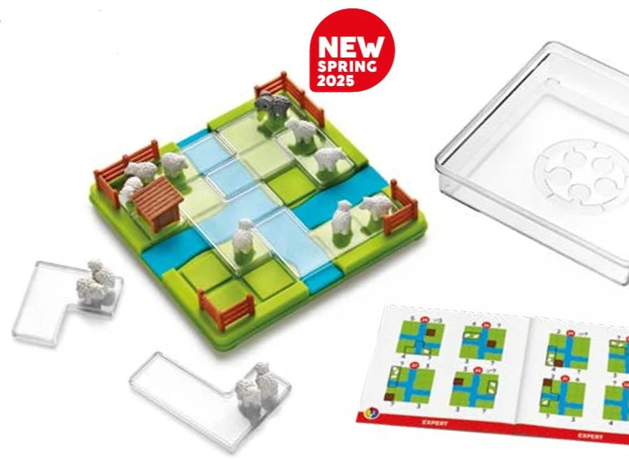 Smart Games: Counting Sheep - Multi-Level Obstacle Puzzle Game - 7yrs+