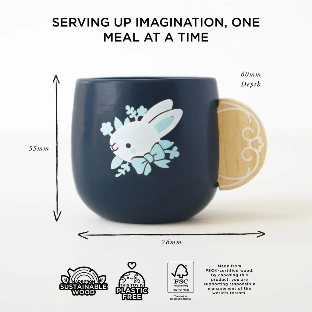 Le Toy Van - 10pc Wooden Cutlery & Dinner Pretend Play Set