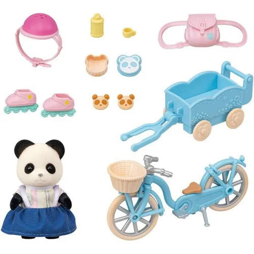 Sylvanian Families: Cycle and Skate Set - Panda Girl