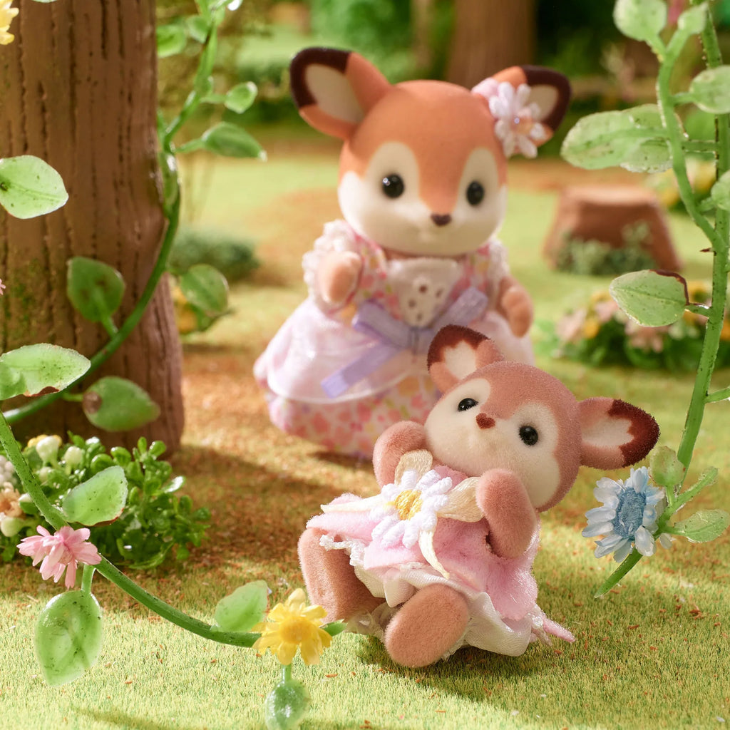 Sylvanian Families: Deer Babies Floral Swing Set