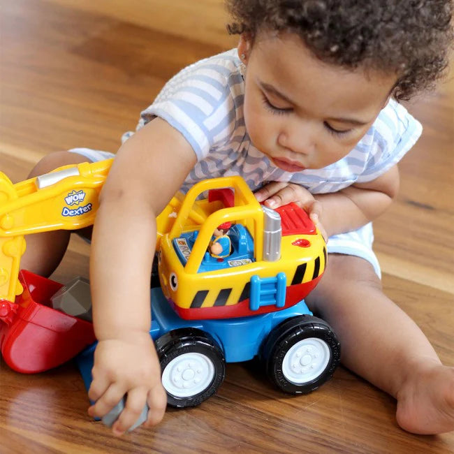 Dexter the Digger by WOW Toys - Motorised Push & Go - 1 - 5yrs