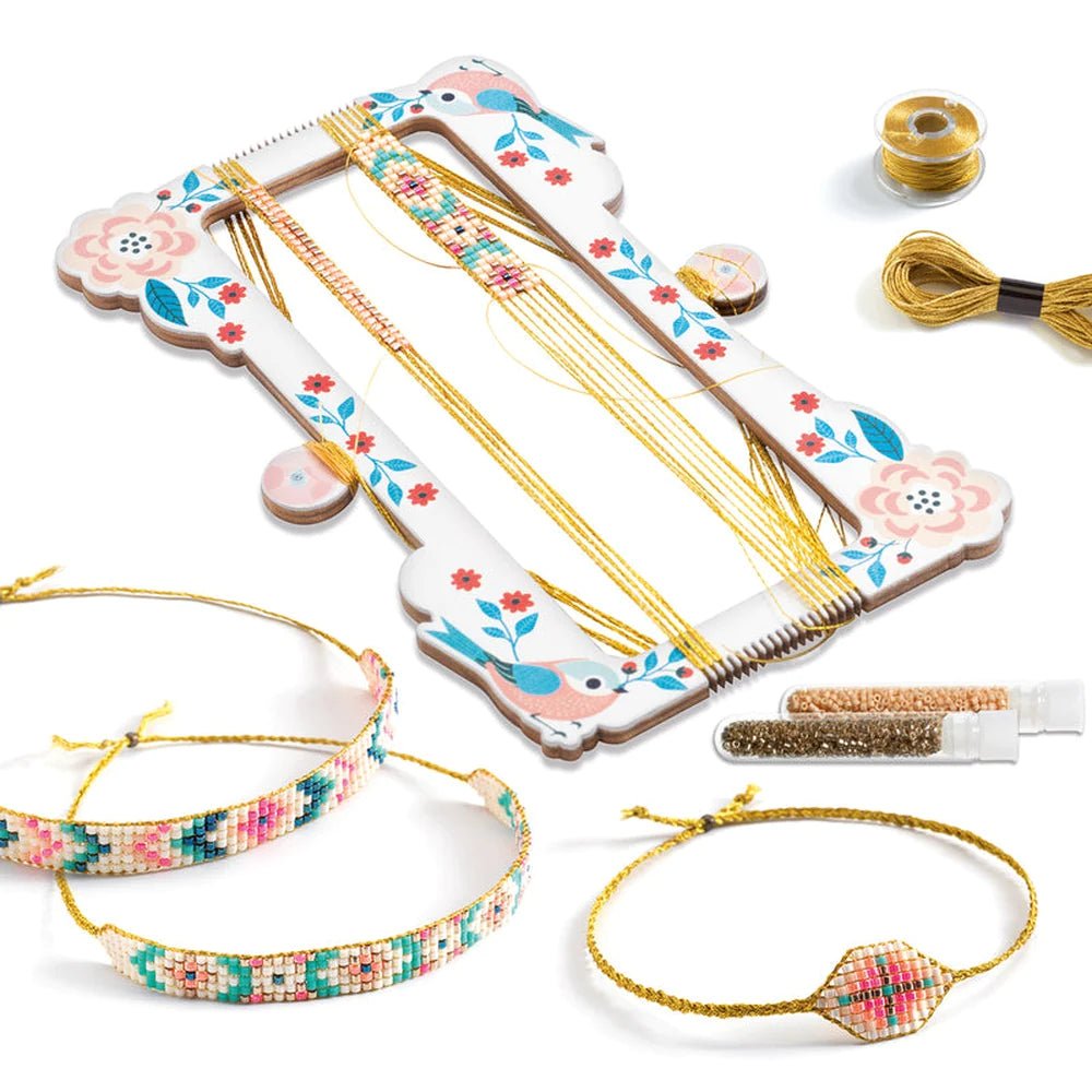 Djeco Tiny Beads friendship bracelet craft kit - 8 - 14yrs - Timeless Toys
