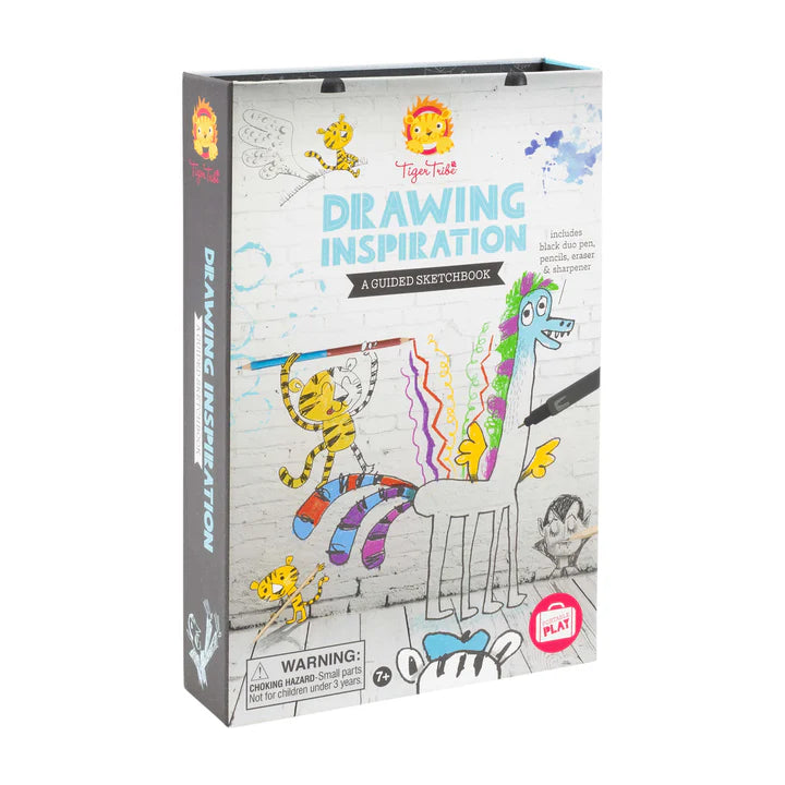 Drawing Inspiration - A Guided Sketchbook by Tiger Tribe - 7yrs+