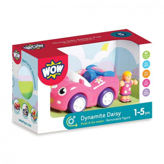 Dynamite Daisy Push & Go Sports Car by WOW Toys - 1 - 5yrs