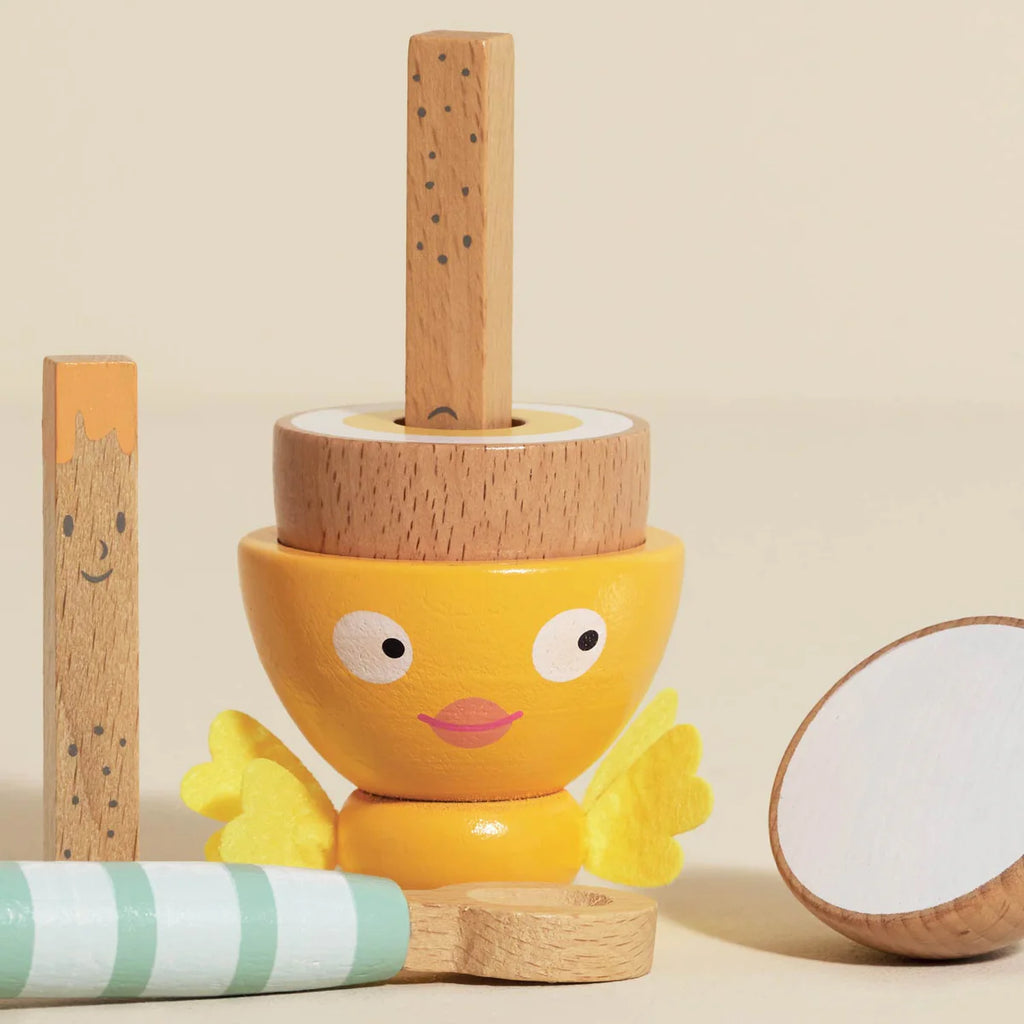 Le Toy Van - Wooden Egg Cup & Soldiers