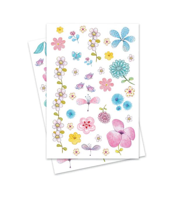 Fair Flowers of the Field temporary tattoos by Djeco - Timeless Toys