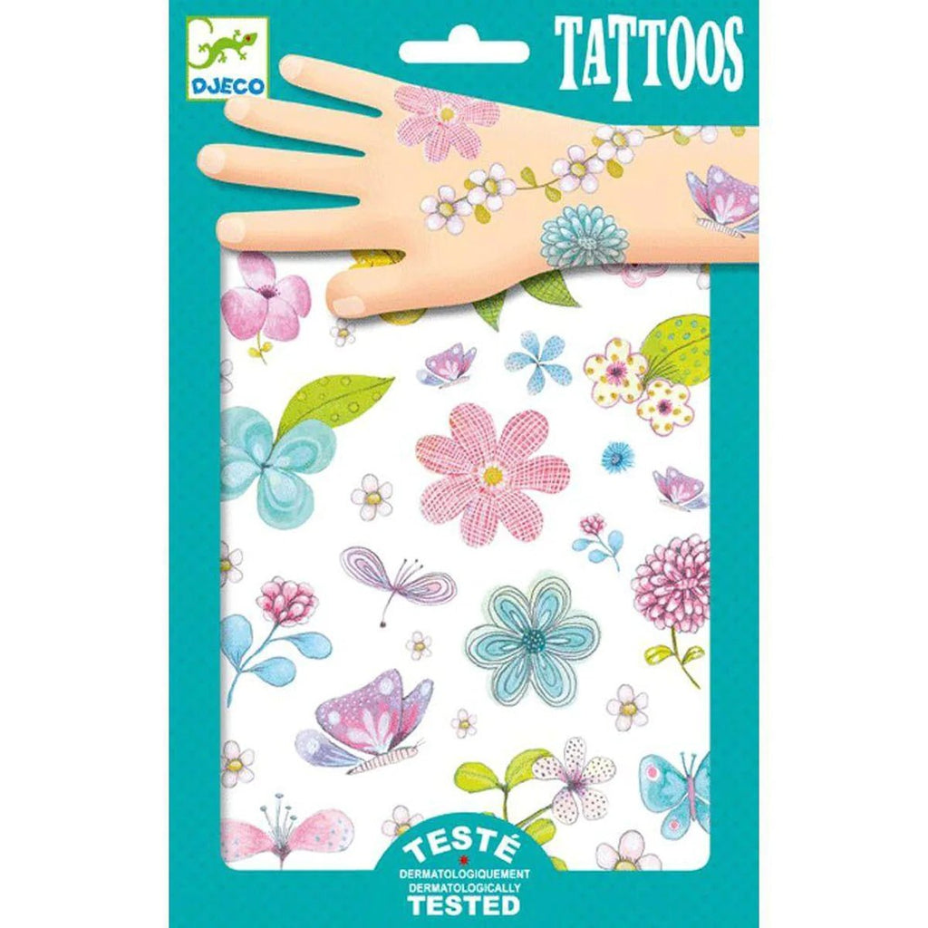 Fair Flowers of the Field temporary tattoos by Djeco - Timeless Toys