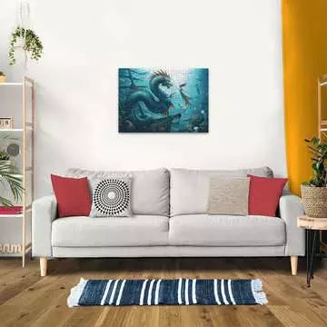 Ravensburger Enchanted Depths: Dragon, Mermaid, Turtles - 1000pc Adult Puzzle