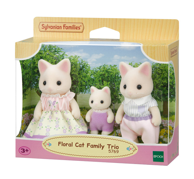 Sylvanian Families: Floral Cat Family Trio
