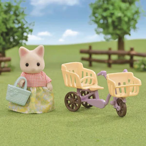 Sylvanian Families: Floral Cat Mother's Cycling Set