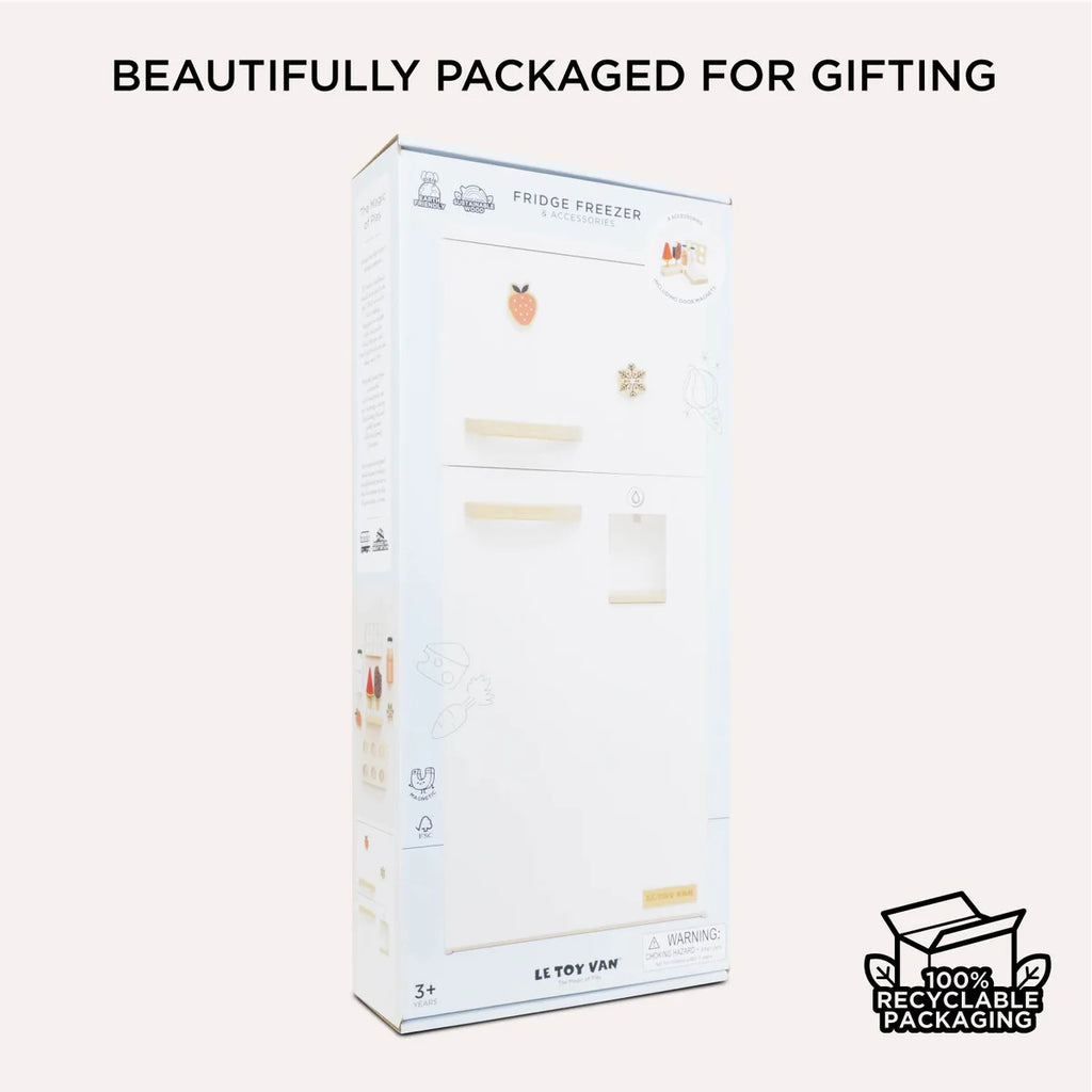 Le Toy Van - Freestanding Wooden Fridge & Freezer