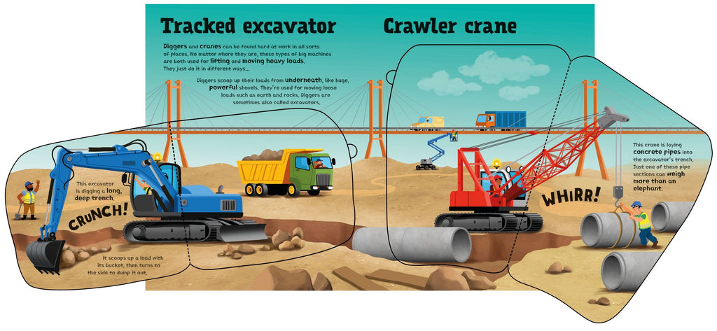 Usborne: Great Big Diggers (with great big flaps) - 3yrs+