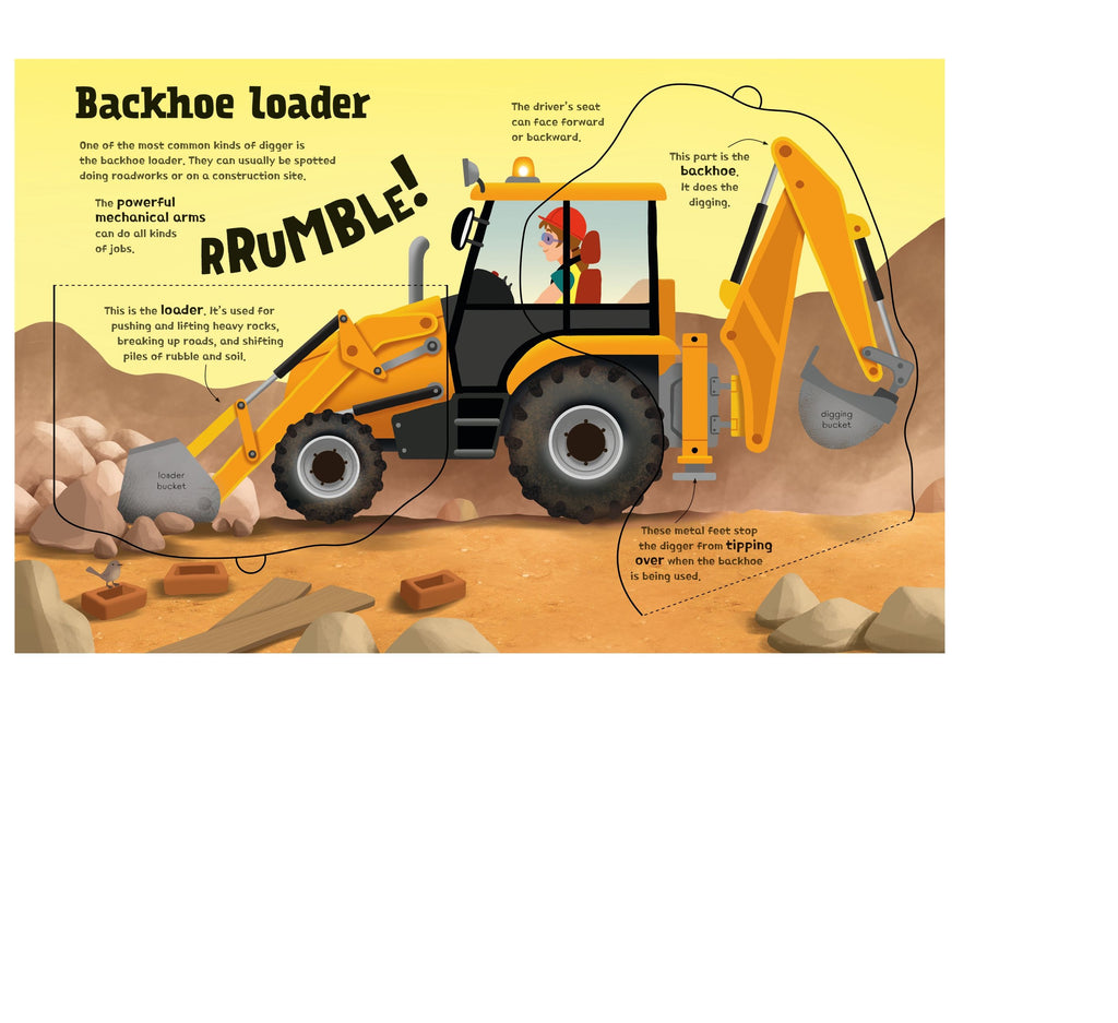 Usborne: Great Big Diggers (with great big flaps) - 3yrs+