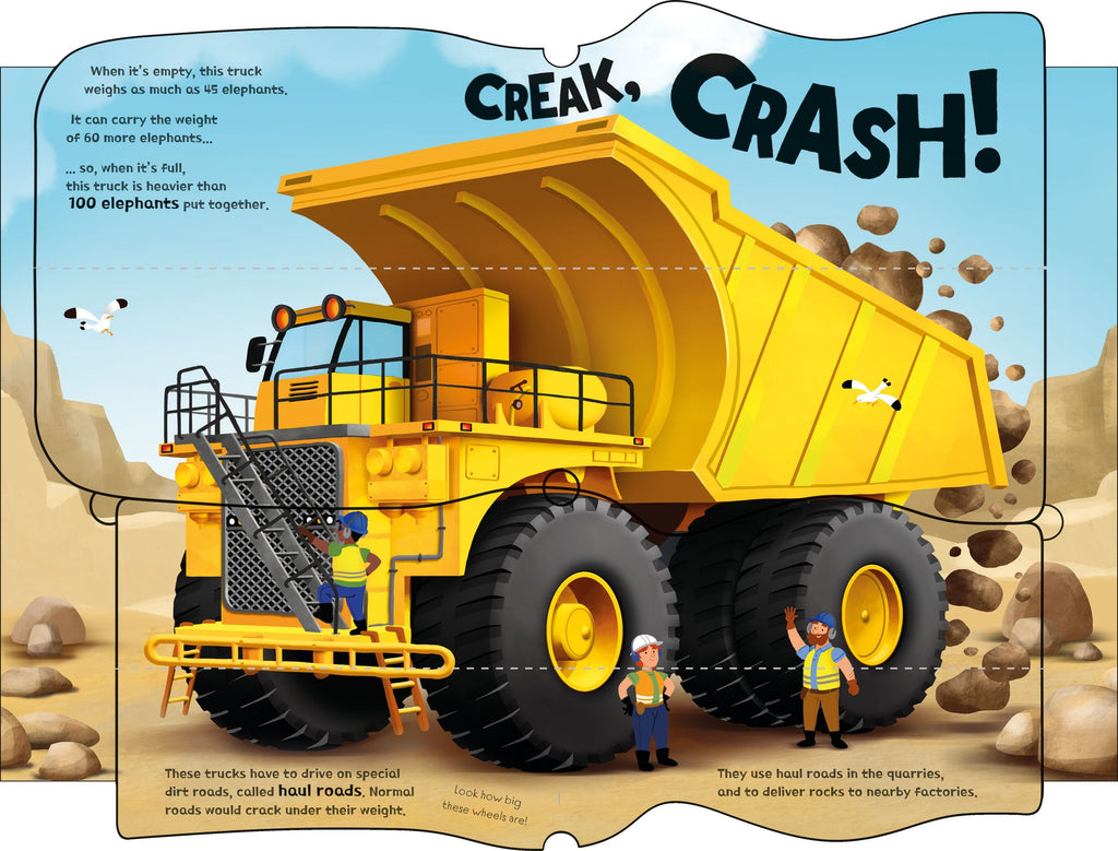 Usborne: Great Big Trucks (with great big flaps) - 3yrs+