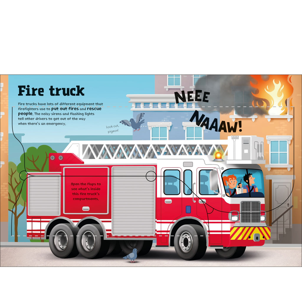 Usborne: Great Big Trucks (with great big flaps) - 3yrs+