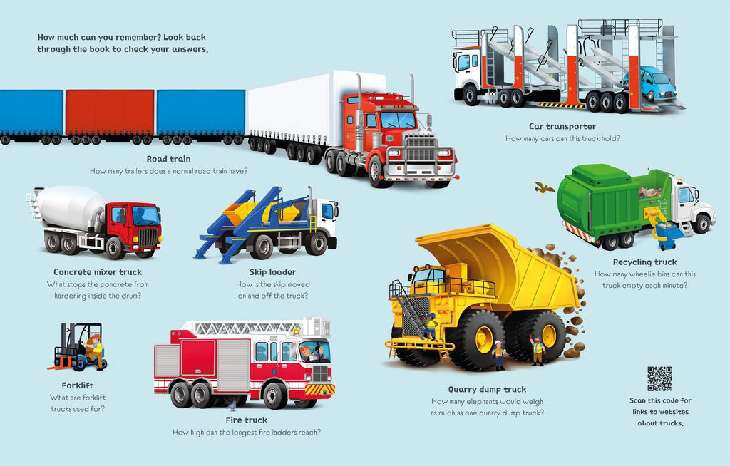Usborne: Great Big Trucks (with great big flaps) - 3yrs+