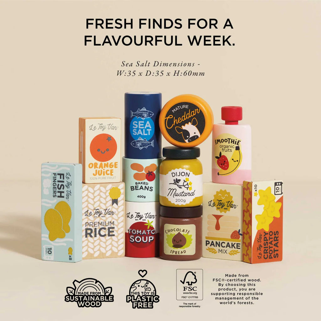 Le Toy Van - Wooden Supermarket Grocery Weekly Shop Pretend Play Set