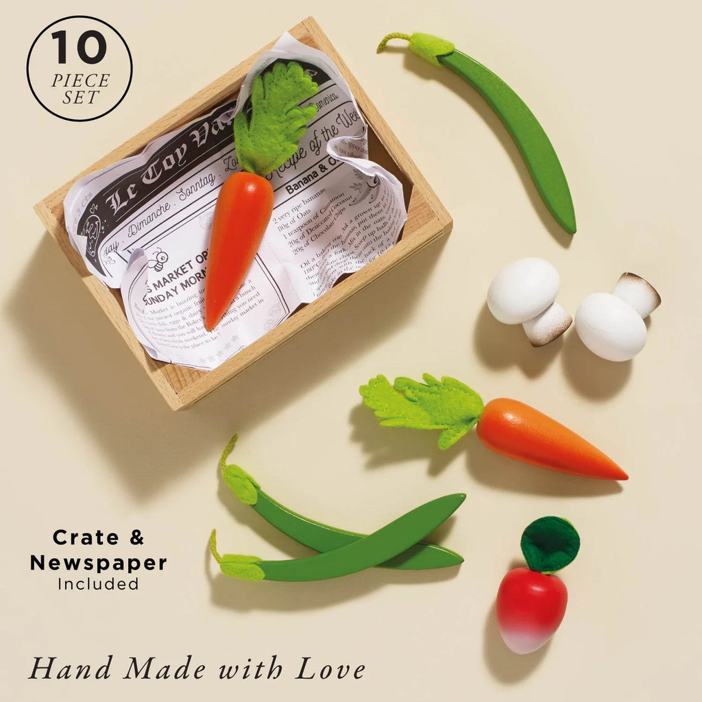 Le Toy Van - Wooden Harvest Vegetables Food Crate