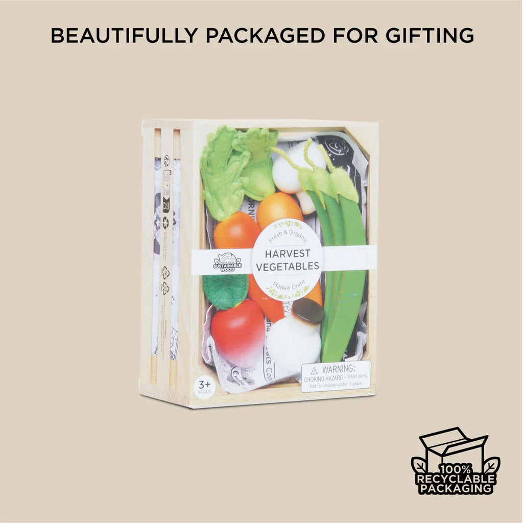 Le Toy Van - Wooden Harvest Vegetables Food Crate