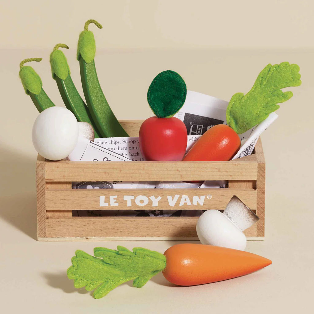 Le Toy Van - Wooden Harvest Vegetables Food Crate
