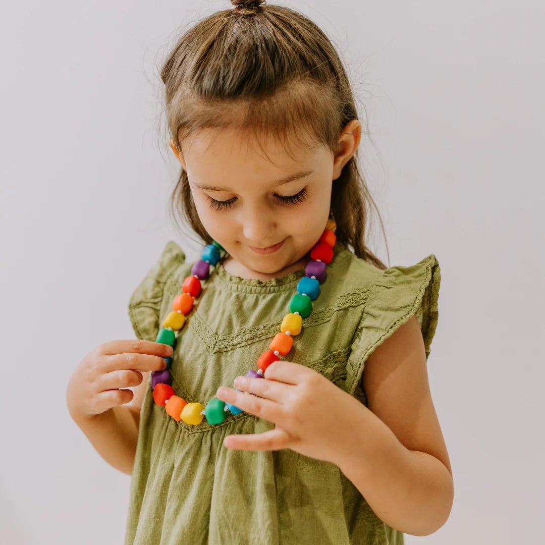 Jellystone Designs - Princess and the Pea Silicone Chew Necklace - Rai ...