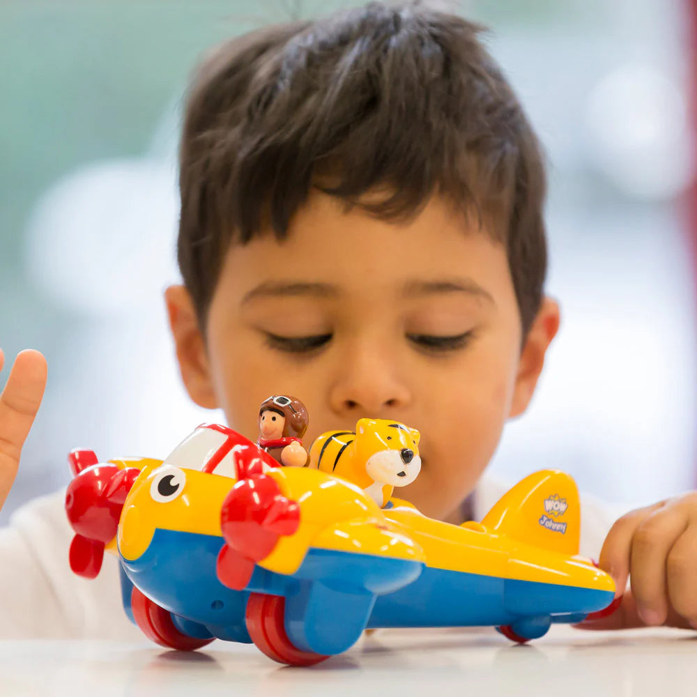 Johnny's Jungle Plane - Push & Go by WOW Toys (1 - 5yrs)