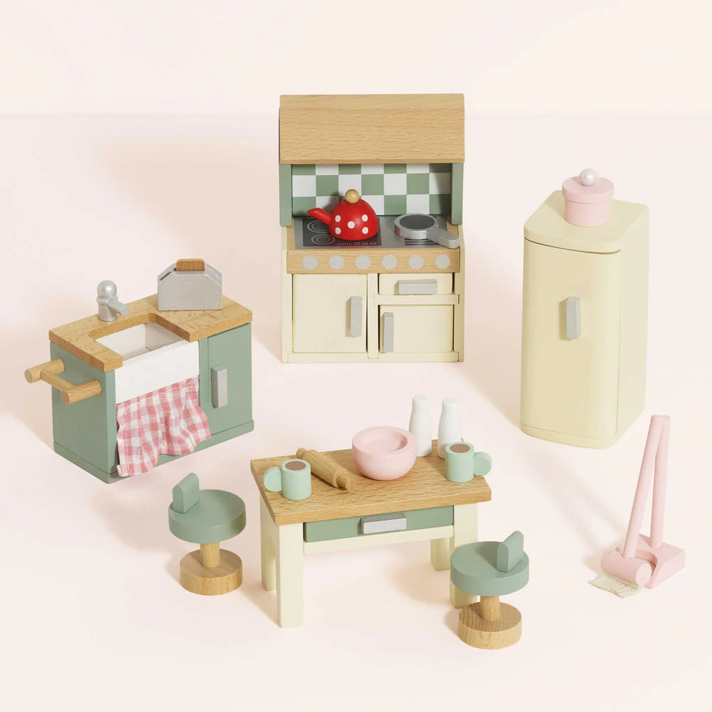 Le Toy Van - Wooden Dolls House Furniture - Kitchen 20pc set