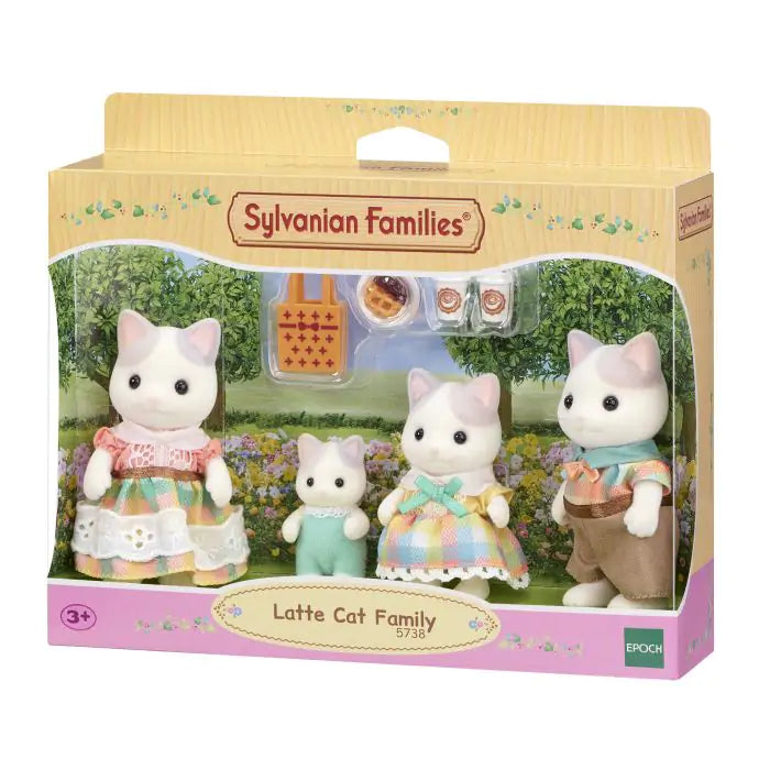 Sylvanian Families: Latte Cat Family
