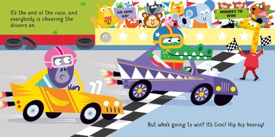 Usborne: Lets Go in a Racing Car - Noisy Sound Book - 1yr+
