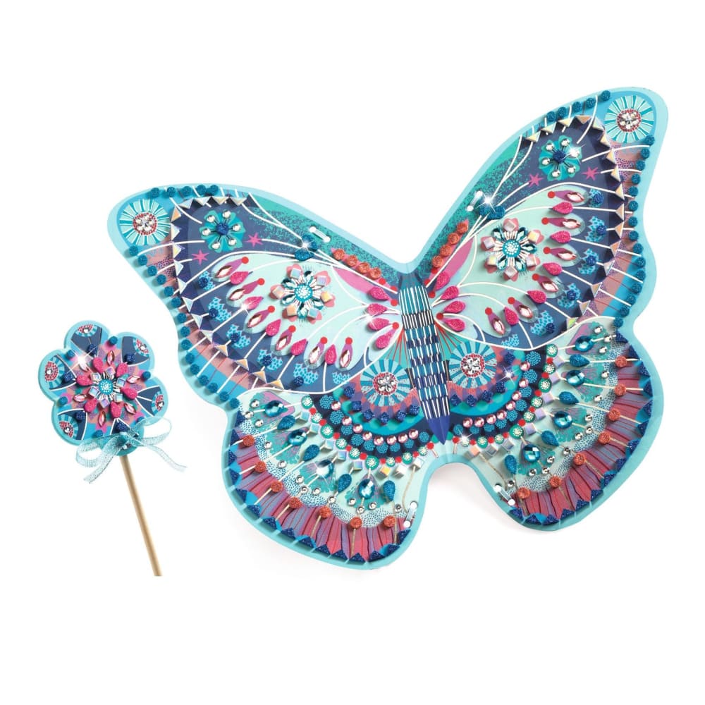 Djeco DIY Craft Kit - Like a Fairy - Wings and Wand to Decorate - 5yrs+