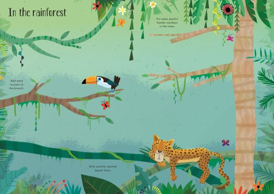 Usborne: Little first stickers animals - 3yrs+