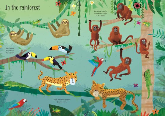 Usborne: Little first stickers animals - 3yrs+