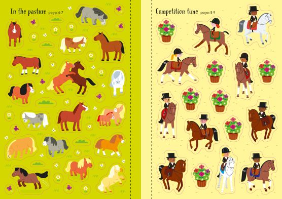 Usborne: Little first stickers: Horses and Ponies - 3yrs+