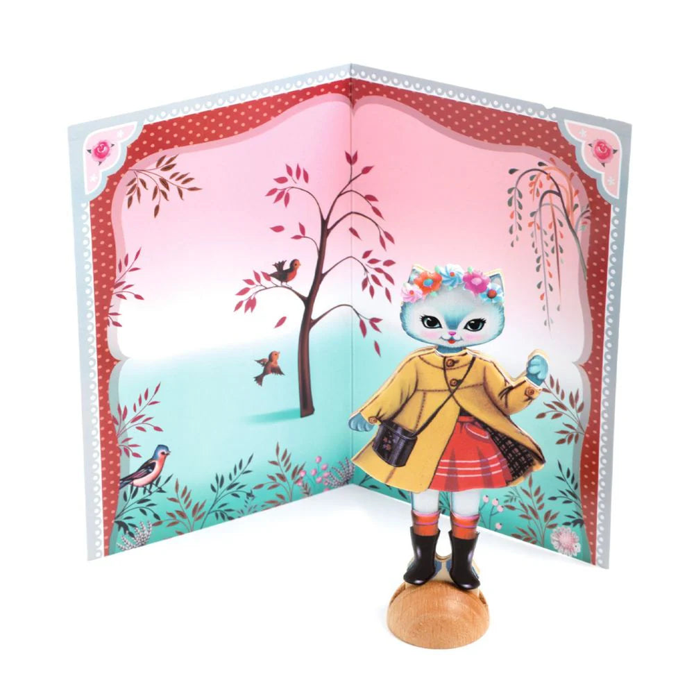 Djeco Reusable Sticker Collage - Little Wardrobe 3 - 6yrs