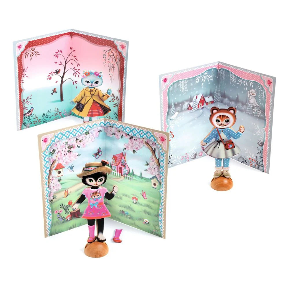 Djeco Reusable Sticker Collage - Little Wardrobe 3 - 6yrs