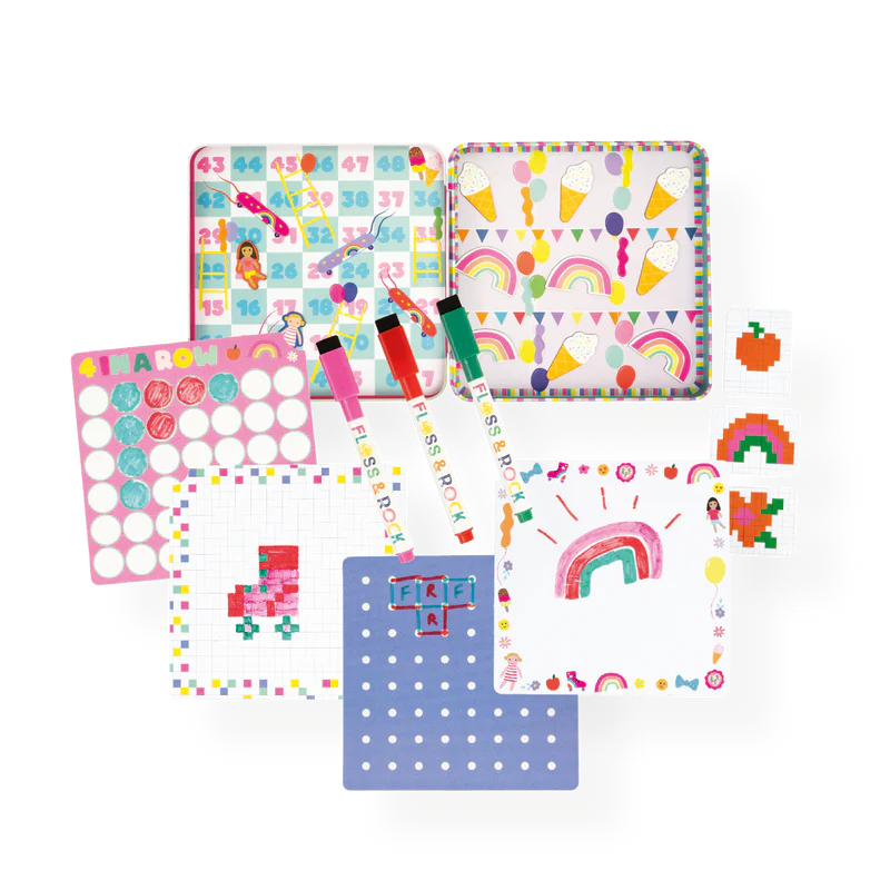 Floss & Rock: Magnetic Fun & Games Tin - Best Friends - 3yrs+