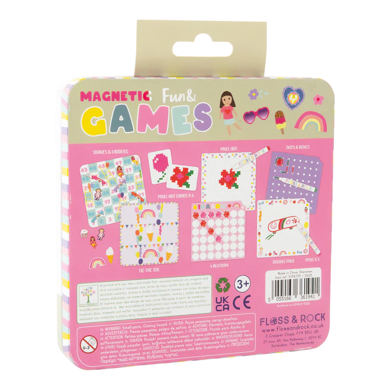 Floss & Rock: Magnetic Fun & Games Tin - Best Friends - 3yrs+
