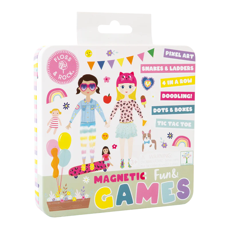 Floss & Rock: Magnetic Fun & Games Tin - Best Friends - 3yrs+